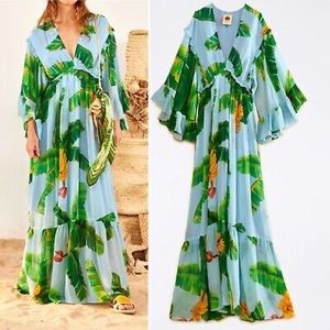 Farm rio butterfly sleeve dress